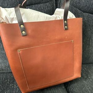 Portland Leather Goods Large Unzipped Tote, never used in Monti 🦄